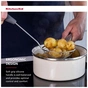 Шумовка KitchenAid Coreline, 37,3 см, сірий (KAS010OHCGG) - зменшене зображення 5