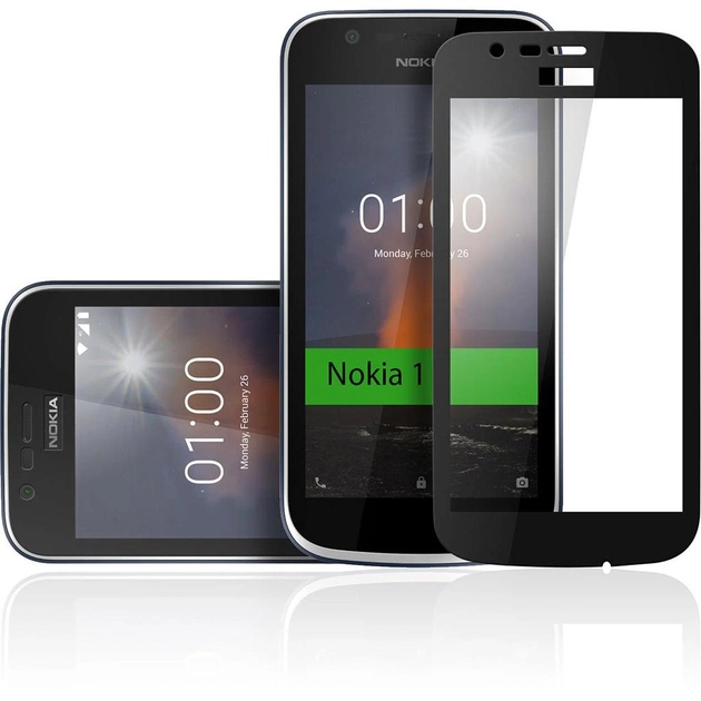 Скло захисне Vinga для Nokia 1 Black (VTPGS-N1B) - picture 4