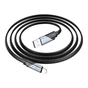 Дата кабель USB 2.0 AM to Lightning 1.2m 2.4A nylon aluminum U125 black HOCO (6942007604987) - зменшене зображення 1