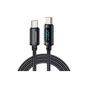 Дата кабель USB-C to USB-C 1.0m 100W LED black Essager (EXCTT1-XY01-P) - зменшене зображення 1
