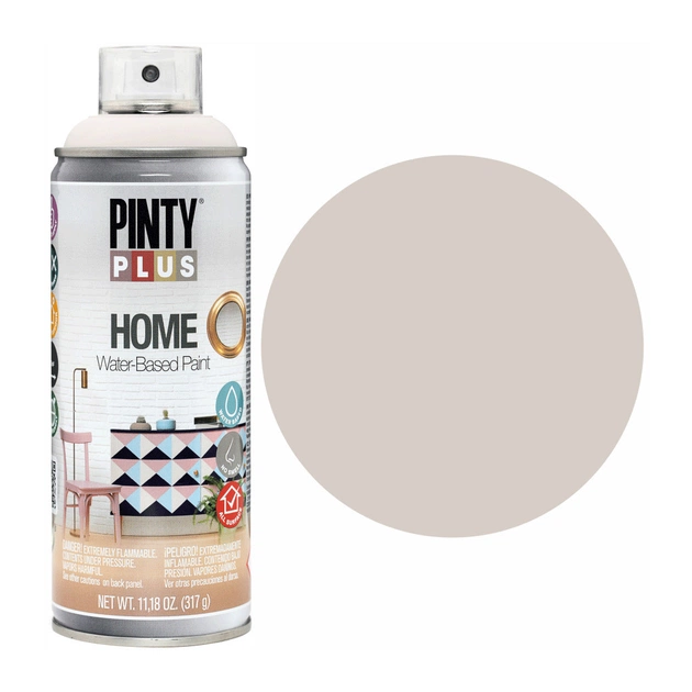 Фарба-аерозоль Pintyplus на водній основі HOME, Льон темний, 400 мл (8429576245806) - зображення 1
