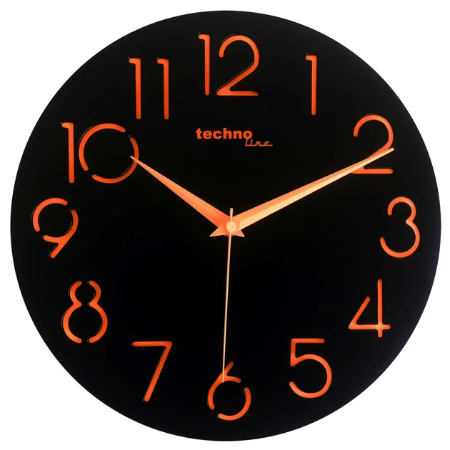 Настенные часы Technoline Black (WT7230) (DAS301309) - изображение 1