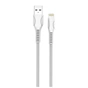 Дата кабель USB 2.0 AM to Lightning 1.0m line-drawing white ColorWay (CW-CBUL027-WH) - зменшене зображення 2