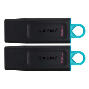 USB флеш накопичувач Kingston 2x64GB DT Exodia Black+Blue USB 3.2 (в Блістері 2шт) (DTX/64GB-2P) зображення 1