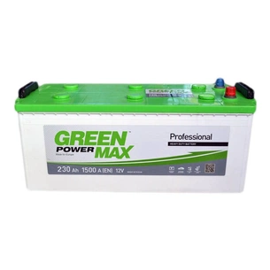 Акумулятор автомобільний GREEN POWER MAX 230А збоку (+/-) (000022376) зображення 1