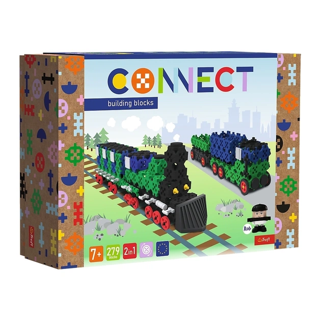 Конструктор Trefl Connect 2 в 1, 279 деталей (5900511619768) - изображение 1