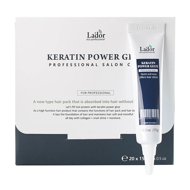 Сироватка для волосся La'dor Keratin Power Glue Відновлення посічених кінчиків 20 x 15 г (8809500811725) - зображення 1