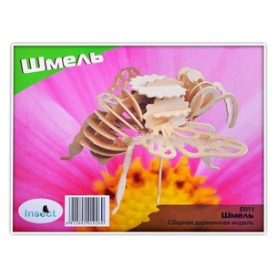 Збірна модель Мир деревянных игрушек Джміль (Е011) зображення 1