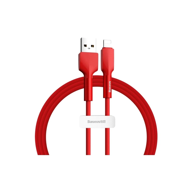 Дата кабель USB 2.0 AM to Lightning 1.0m red Baseus (CALGJ-09) - зображення 1