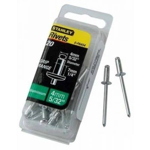 Заклепки Stanley алюминиевые d4x6.5мм 20 шт. (1-PAA54T) зображення 1