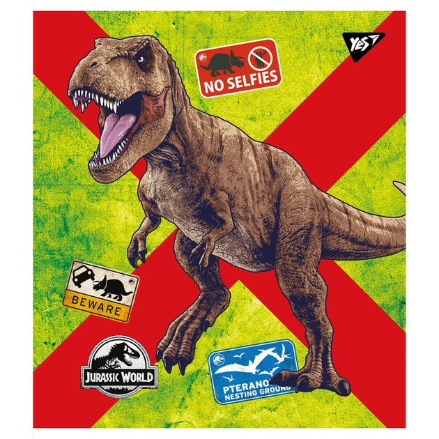 Зошит Yes А5 Jurassic world 18 аркушів, лінія (766350) - изображение 1