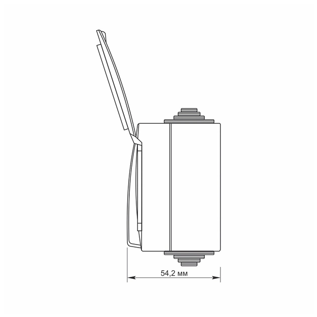 Вимикач Videx BINERA IP65 зовнішня 1ая із заземленням (VF-BNW3-G) - зображення 5
