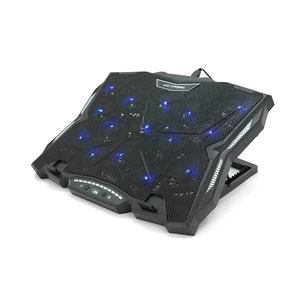 Підставка до ноутбука IceCoorel 10-17", 15*60mm 2500 RPM, TYPE-C+USB, 400x305x39mm, Black (K12) зображення 1