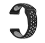 Ремінець BeCover Nike Style для Samsung Galaxy (20mm)/Watch 5/ Watch 4 40/44mm/Watch 4 Classic 42mm/Watch Active/Active 2 40/44mm/Watch 3 41mm/Gear S2/Classic/Gear Sport Black-Grey (705693) - уменьшенное изображение 1