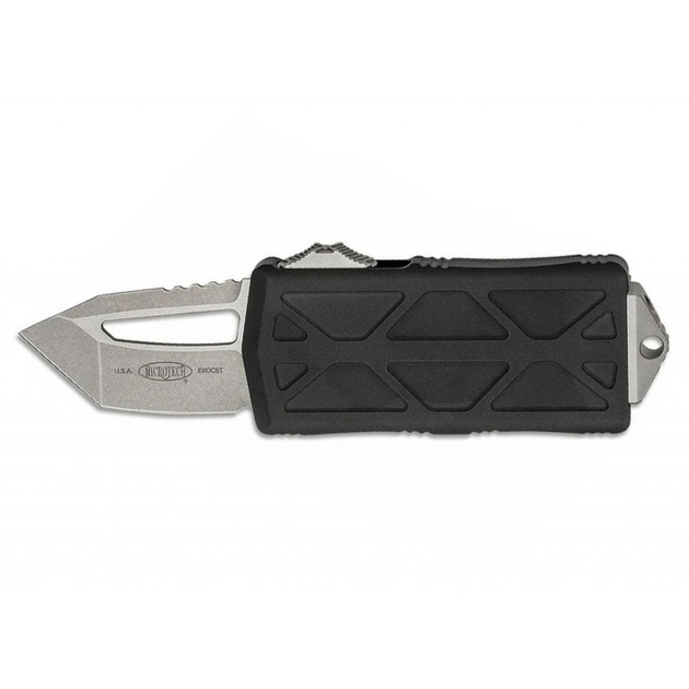 Ніж Microtech Exocet Tanto Point Stonewash Black (158-10) - зображення 1