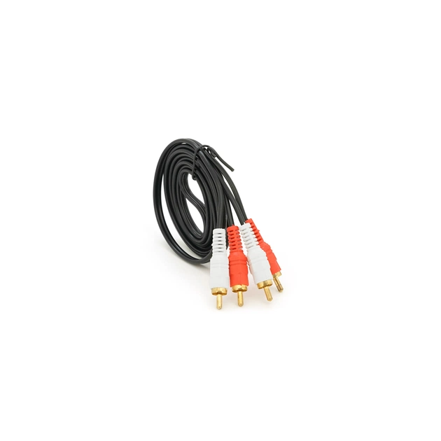 Кабель мультимедійний 2xRCA M to 2xRCA M 1.5m black Voltronic (YT-2хRCA(M)/2хRCA(M)-1.5) - зображення 1