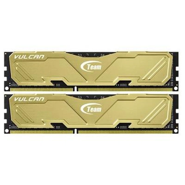 Модуль пам'яті для комп'ютера DDR3 8GB (2x4GB) 1600 MHz Vulcan Yellow Team (TLYED38G1600HC9DC01) - изображение 1