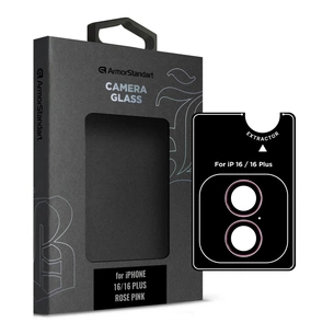 Скло захисне Armorstandart for Camera Supreme BI iPhone 16/16 Plus Rose Pink (ARM79430) зображення 1