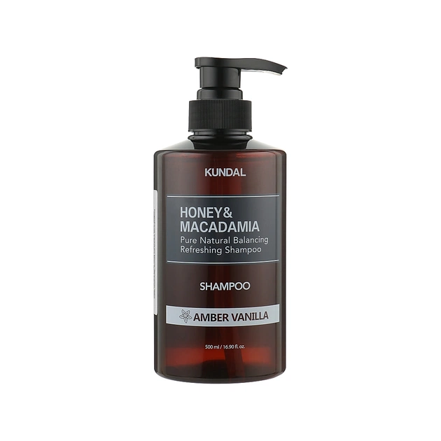 Шампунь Kundal Honey & Macadamia Nature Shampoo Amber Vanilla 500 мл (8809568742047) - изображение 1
