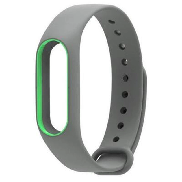 Ремінець до фітнес браслета Xiaomi Mi Band 2 Gray/Green (Р28605) - изображение 1