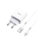 Зарядний пристрій HOCO C81A Asombroso USB + cable Micro 5P 10.5W White (6931474727954) - зменшене зображення 2