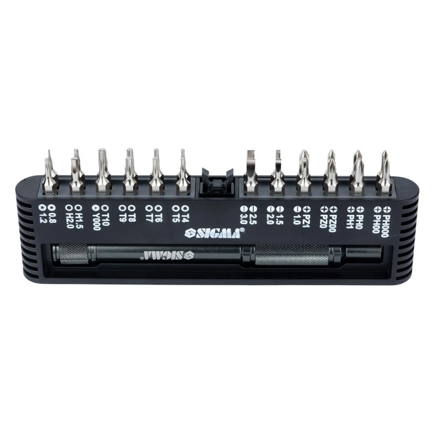 Набір викруток Sigma з бітами 1/4 "24шт CrV для мобільних телефонів (пласт кейс) (4003251) - picture 3