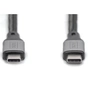 Дата кабель USB-C to USB-C 1.0m USB 4.0 black Digitus (DB-300443-010-S) - зменшене зображення 2