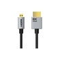 Кабель мультимедийный HDMI micro M to HDMI M 3.0m 8K60Hz Cabletime (CA915880) - уменьшенное изображение 1