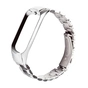Ремінець до фітнес браслета XoKo Metal Jewerly для Xiaomi Mi Band 3/4 Silver-Black (XK-XM-NO-SLVRBK) - зменшене зображення 1