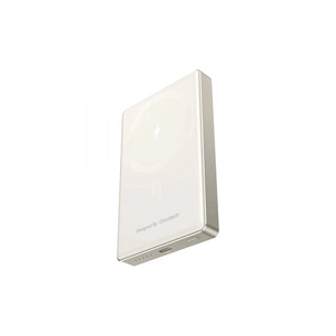 Батарея універсальна Choetech Magnetic Wireless 10000mAh 20W, PD, Qi-15W, USB-C In/Out Ultra-thin, Beige (B739-CCCWH) зображення 1