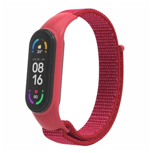 Ремінець до фітнес браслета Armorstandart нейлоновий для Xiaomi Mi Band 7/6/5/4 Red (ARM67842) зображення 1