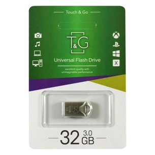 USB флеш накопичувач T&G 32GB 106 Metal Series Silver USB 3.0 (TG106-32G3) зображення 1