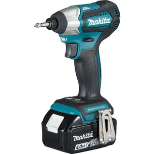 Гайковерт Makita акумуляторний ударний LXT, 18В, 4Аг х 2шт, DC18RC, кейс (DTD155RME) зображення 1