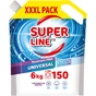 Гель для прання Sama Super Line Universal Для кольорових та білих тканин Дой-пак 6 кг (4820270631201) - зменшене зображення 1