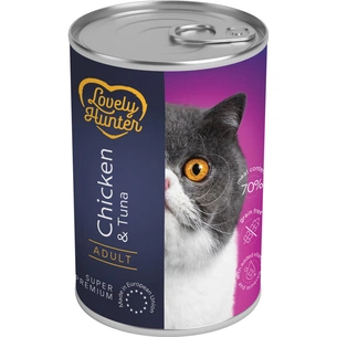 Консерви для котів Lovely Hunter Sterilised with Chicken and Tuna 400 г (LHU45615) зображення 1