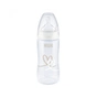 Пляшечка для годування Nuk First Choice Plus Серця 300 мл Бежева (3952398) - зменшене зображення 1