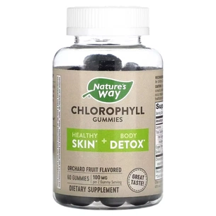 Вітамінно-мінеральний комплекс Nature's Way Хлорофіл, 100 мг, смак фруктів, Chlorophyll Gummies, 60 жувальні (NWY-14260) зображення 1