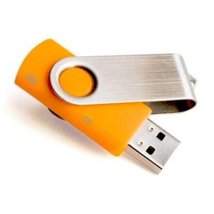 USB флеш накопичувач Goodram 8GB Twister Orange USB 2.0 (PD8GH2GRTSBO) зображення 1