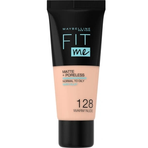 Тональний крем Maybelline New York Fit Me Matte + Poreless 128 - Warm Nude 30 мл (3600531369026) зображення 1