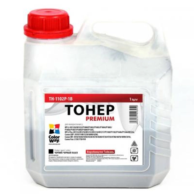 Тонер ColorWay HP LJ P1102/P1606/Canon 725/728 (1kg) Premium (TH-1102P-1B) - изображение 1