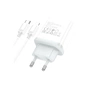 Зарядний пристрій HOCO C104A USB-C PD20W + cable USB-C to Lightning white (6931474782908) - зменшене зображення 4