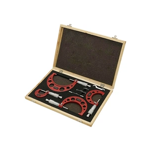 Мікрометр Protester набір механічних 0-100мм 4шт. (SMOM0100) зображення 1