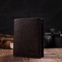 Гаманець Bond Accessories З натуральної зернистої шкіри Коричневий (21989) - зменшене зображення 9