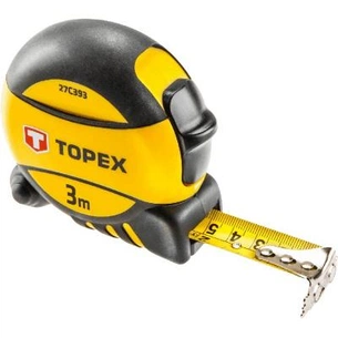 Рулетка Topex сталева стрічка 3 м x 16 мм (27C393) зображення 1