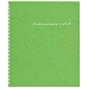 Блокнот Buromax spiral side, В5, 80sheets, Barocco, square, green (BM.2419-615) - уменьшенное изображение 1