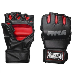 Рукавички для MMA PowerPlay 3053 S/M Black/Red (PP_3053_S/M) зображення 1