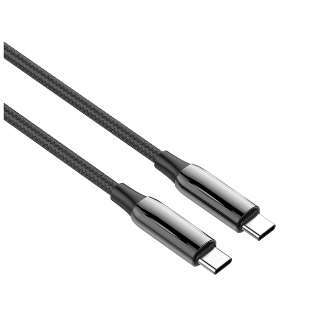 Дата кабель USB-C to USB-C 2.0m (PVC+Aluminum Alloy) (PD Fast Charging 240W) 5А black ColorWay (CW-CBPDCC070-BK) - picture 4