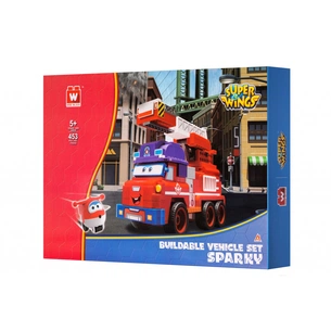 Конструктор Super Wings Small Blocks Buildable Vehicle Set Sparky, Спаркі (EU385011) зображення 1