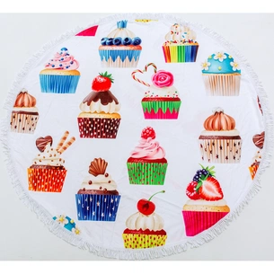 Рушник MirSon пляжний №5059 Summer Time Muffins 150x150 см (2200003180855) зображення 1