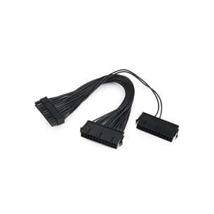Перехідник MB power connector splitter 24-pin, 0.3m Cablexpert (CC-PSU24-01) зображення 1